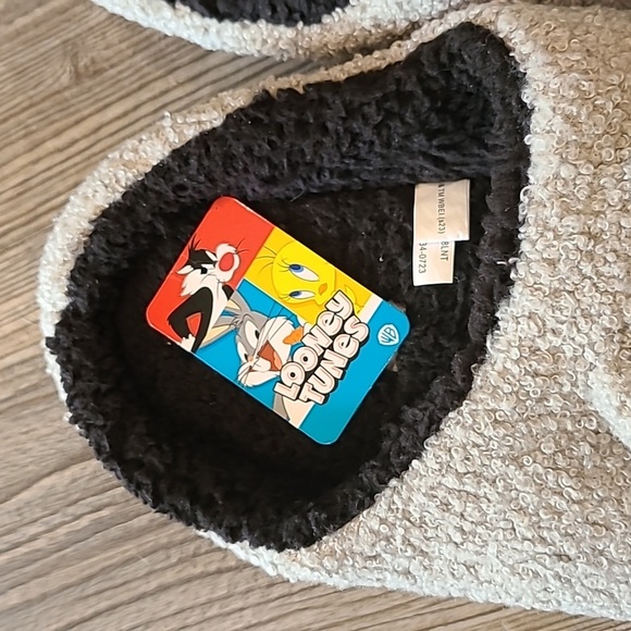 Bioworld Looney Tunes Bugs Bunny Face Adult Gray Scuff Slippers Size Medium 9/10 - Picture 6 of 8